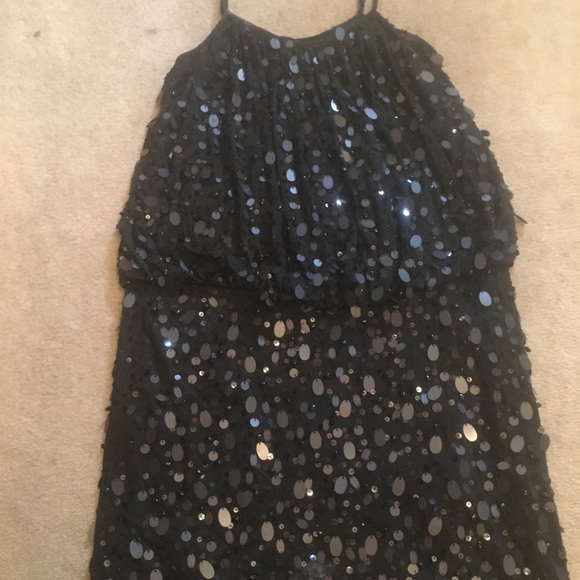 Black Sequins Sue Wong Dress - Picture 2 of 7